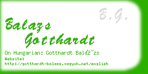 balazs gotthardt business card